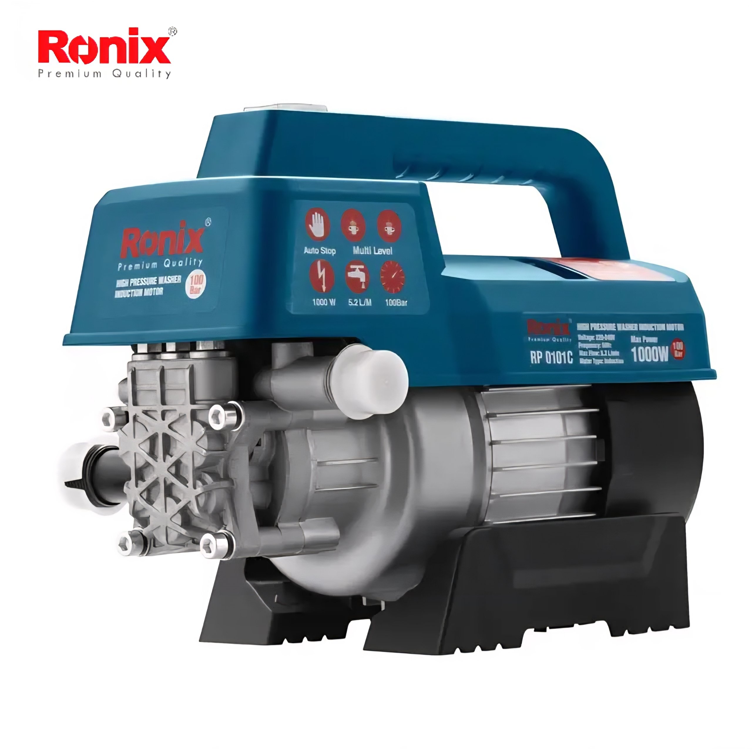 ماكينة غسيل 100 بار تحضير ذاتي 1000 وات من RONIX