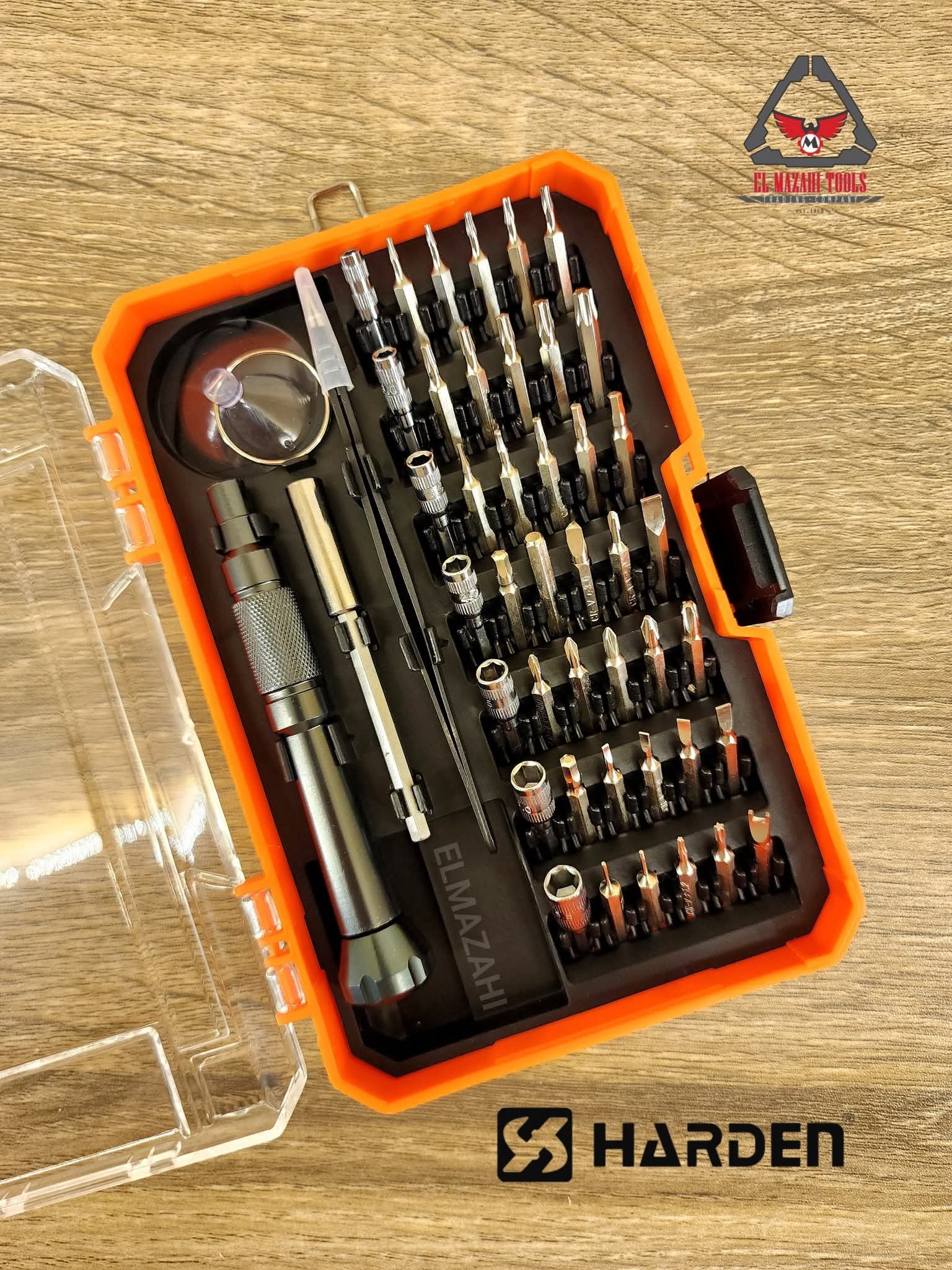 طقم مفك الكترونيات متكامل + جفت 46 ق من HARDEN | المزاحي لتجارة العدد