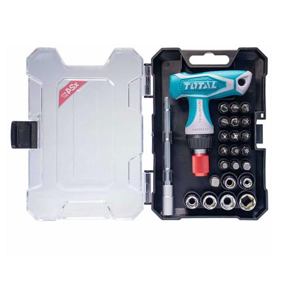 طقم مفك سيستم يد T سنون ولقم 31 ق من TOTAL - الصورة 2