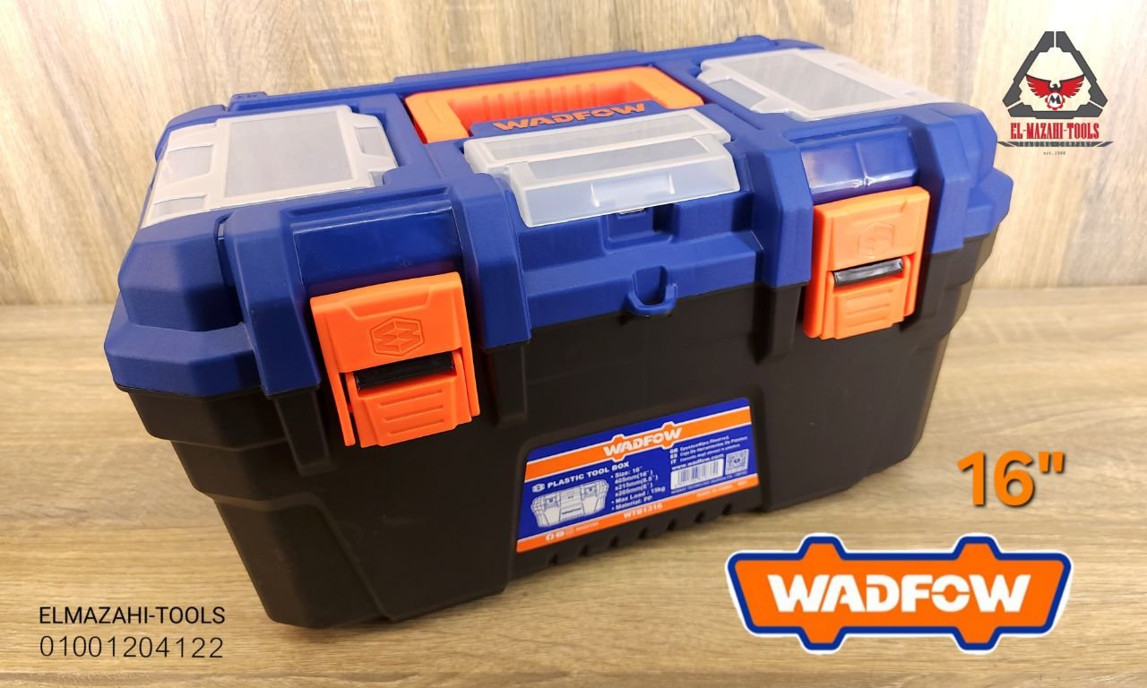 شنطة عدة بلاستيك 16" متوسطة من WADFOW - الصورة 2