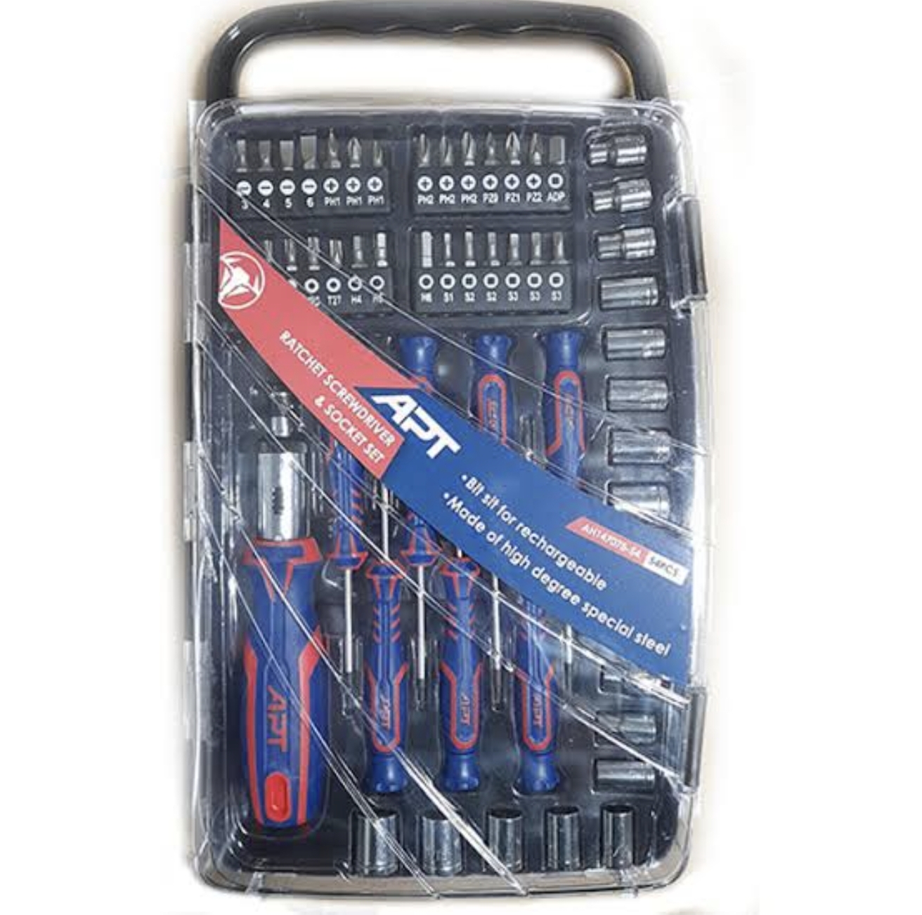 طقم مفك ولقم 54 ق متعدد الأغراض من APT | المزاحي لتجارة العدد