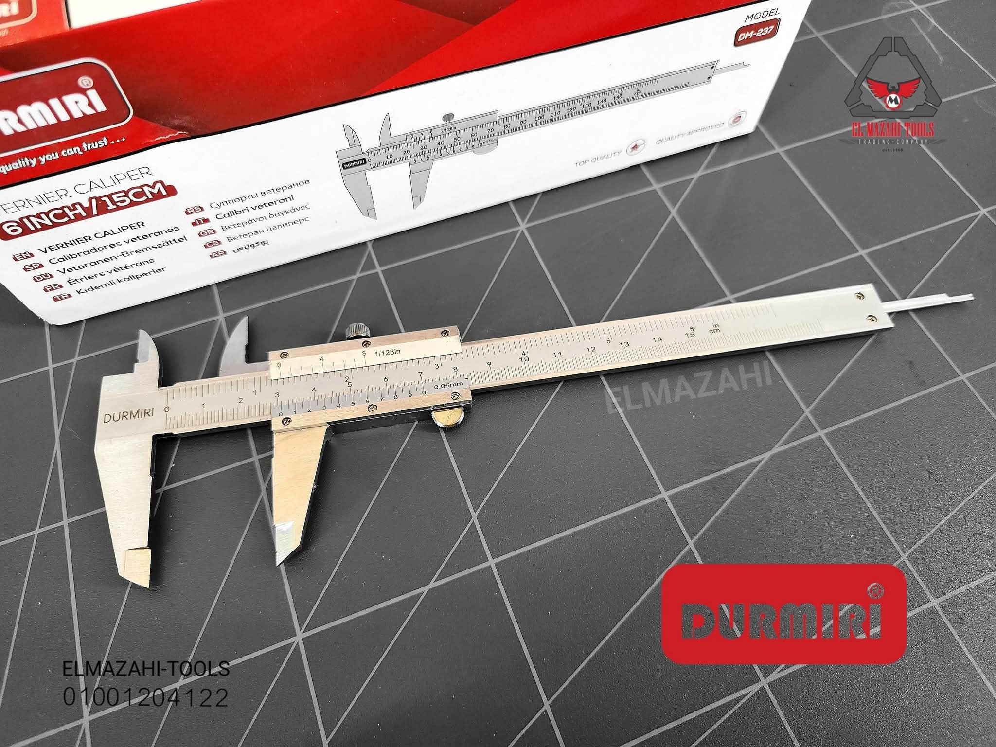 بوكليس قياس 6" معدن عالي الدقة من DURMIRI - الصورة 2