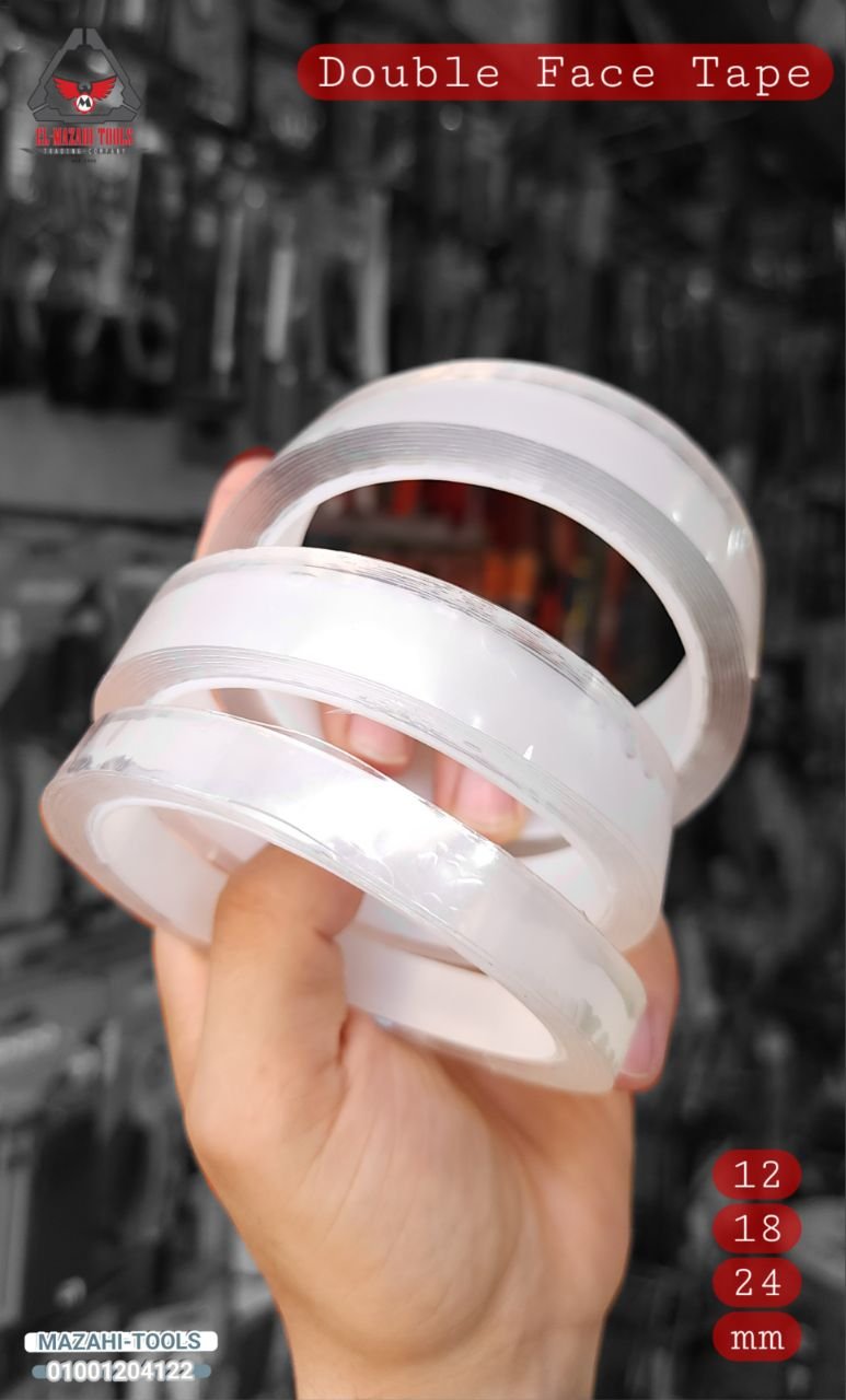 شريط لاصق شفاف دبل فيس 3 م قوي من MUNTING TAPE
