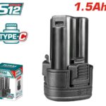 بطارية ليثيوم 12 فولت 1.5 امير شحن TYPE-C من TOTAL