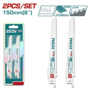 طقم سلاح منشار ترددي امامي 2 ق 150 مم خشابي من TOTAL