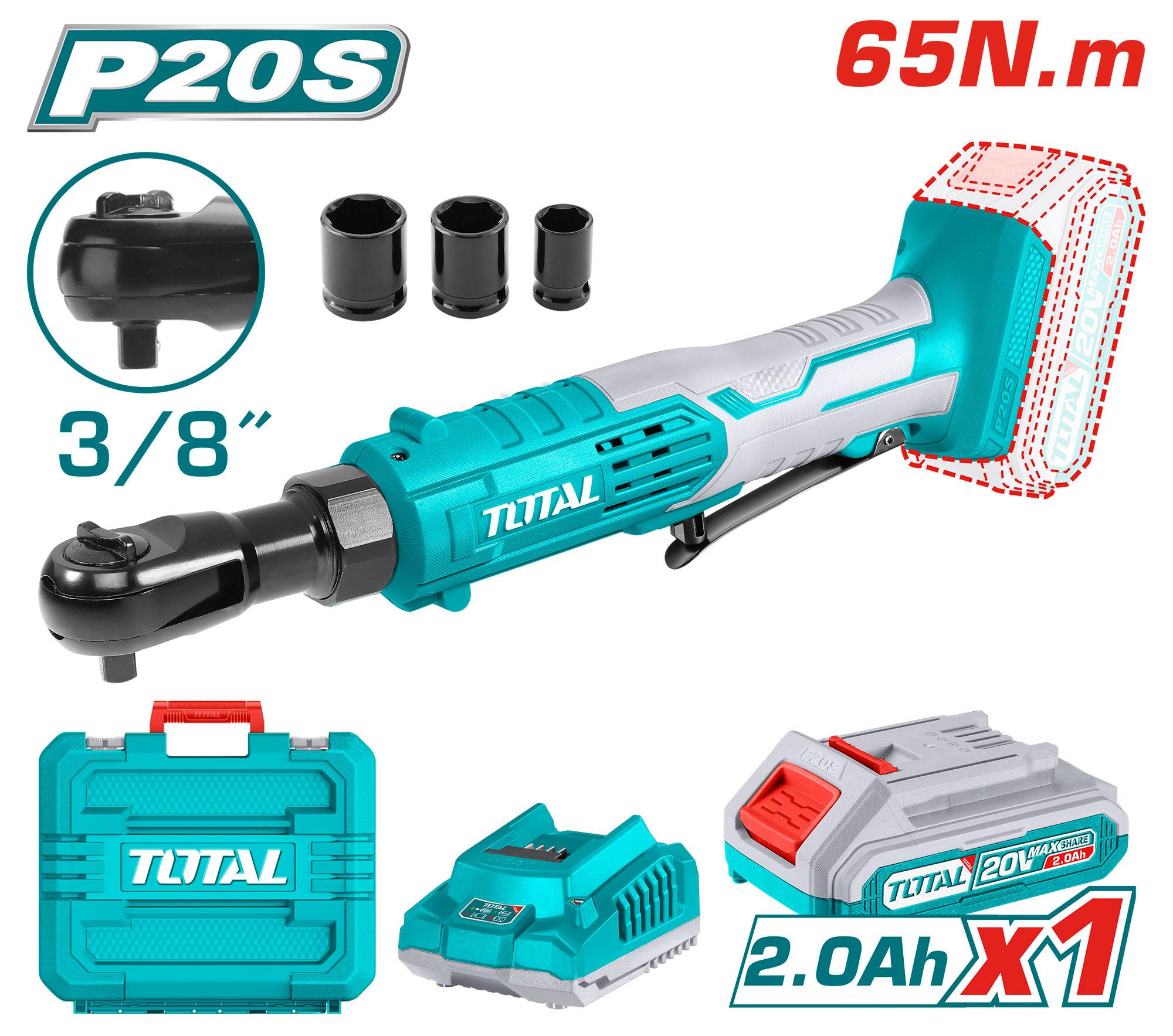 يد لقم سيستم راتشة بطارية 20 فولت TOTAL - الصورة 2