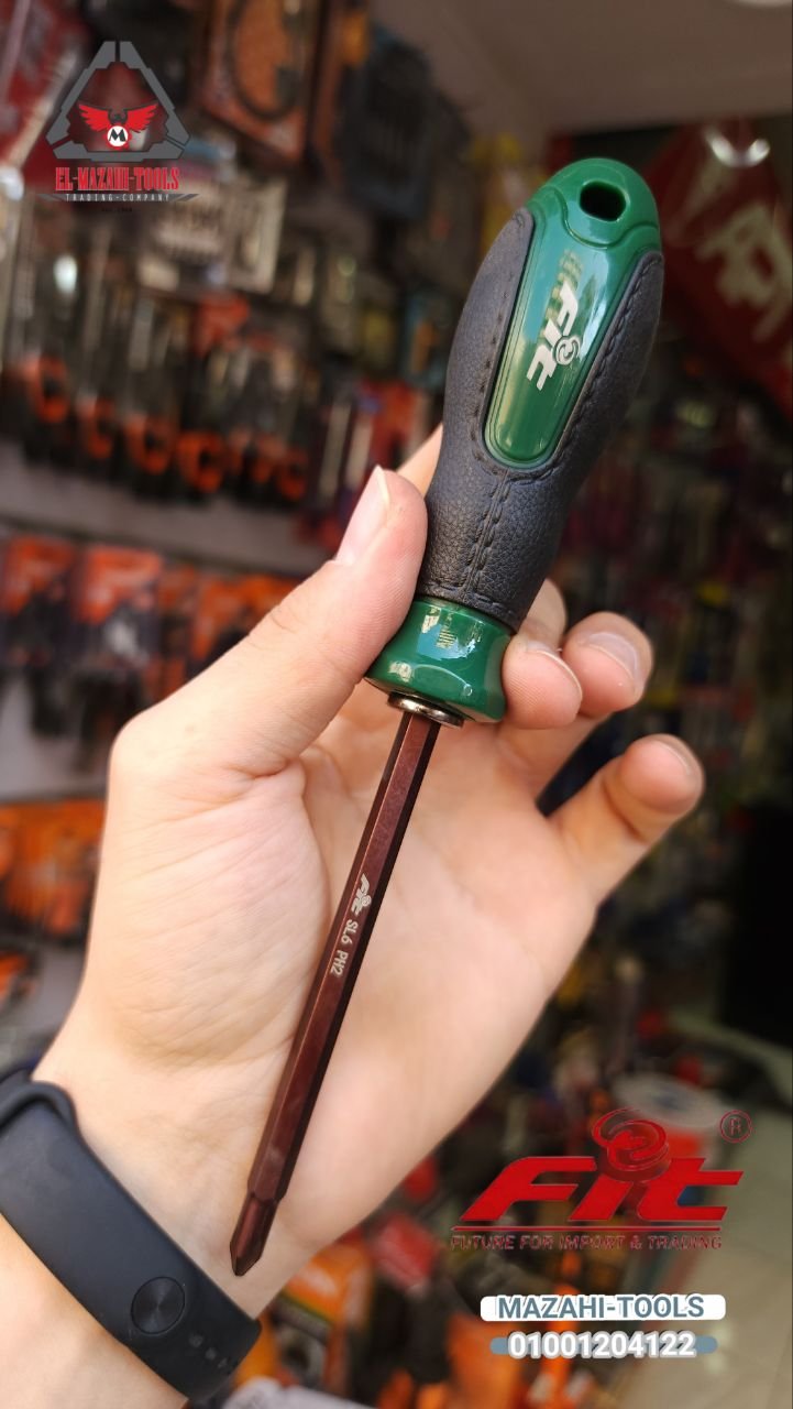 مفك قلاب احمر 7" عالي الصلابة من FIT - الصورة 2