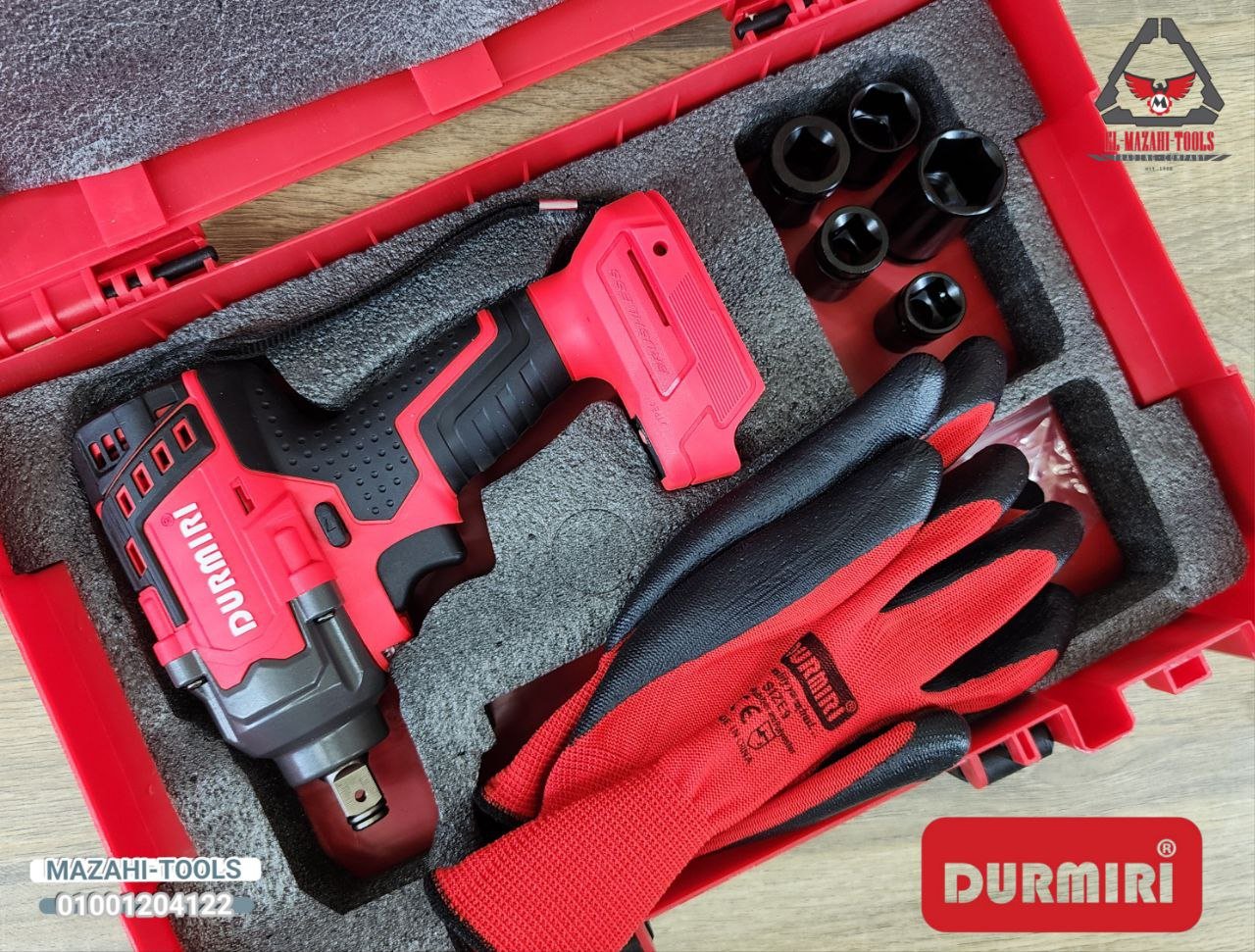 دريل بطارية 21 فولت برشليس 550 نيوتن 1/2" بدون بطارية من DURMIRI - الصورة 2