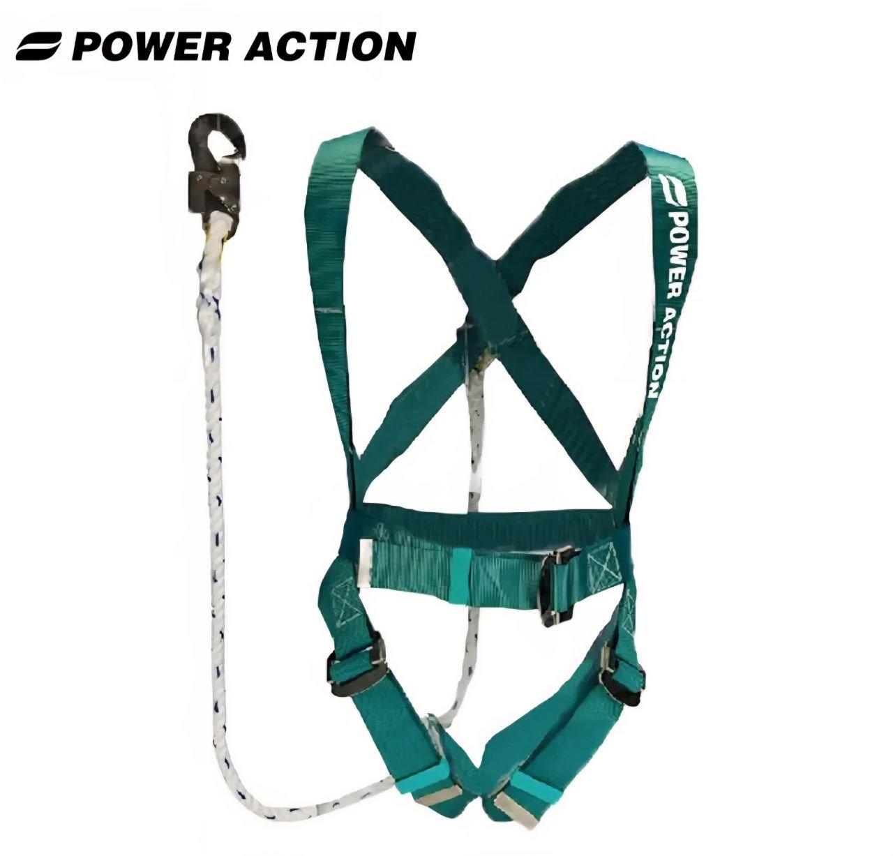 حزام سيفتي امان بحبل وهوك من POWER ACTION