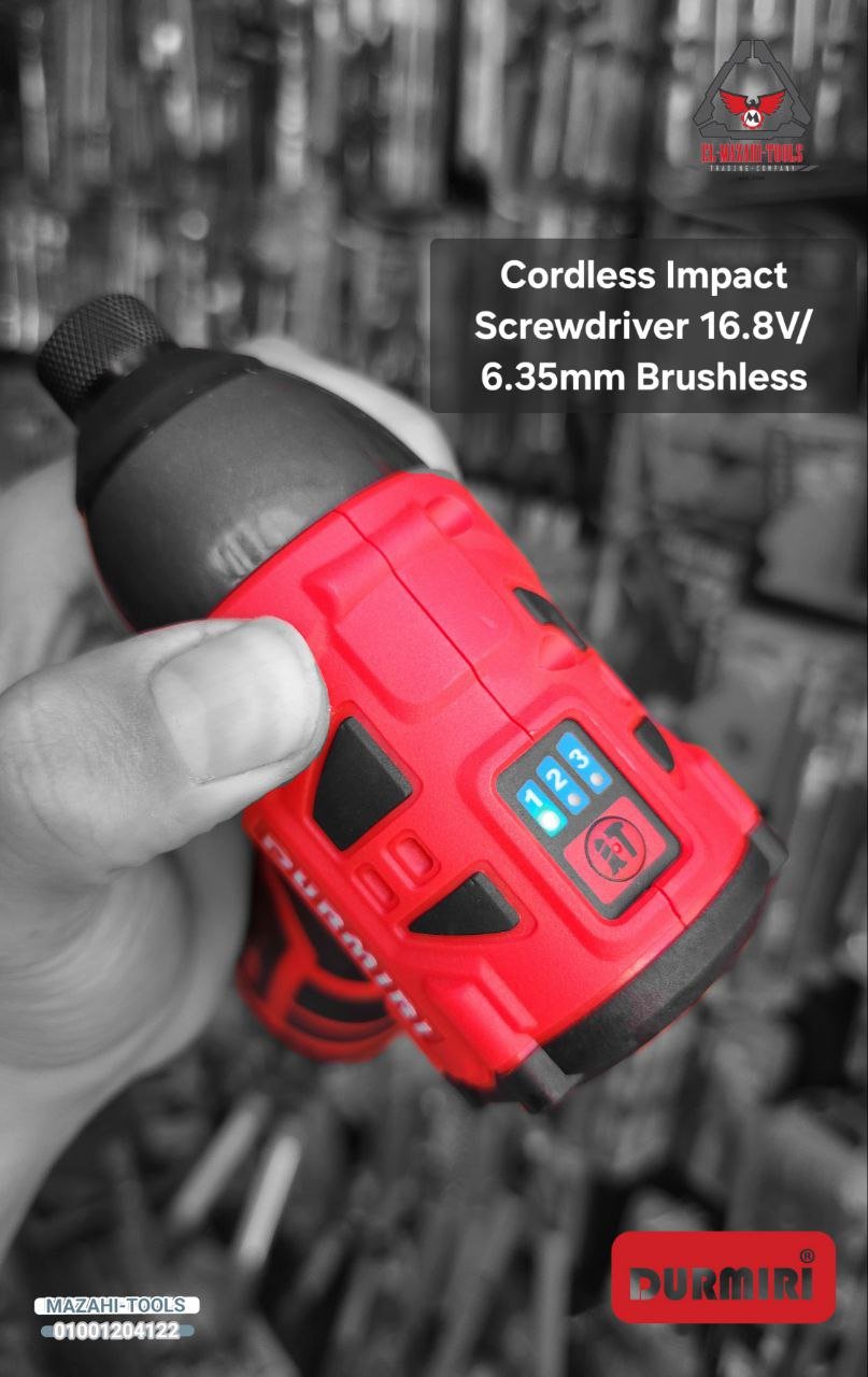 امباكت بطارية الترا 16 فولت 140 نيوتن 1/4" برشليس 2 بطارية من DURMIRI - الصورة 3