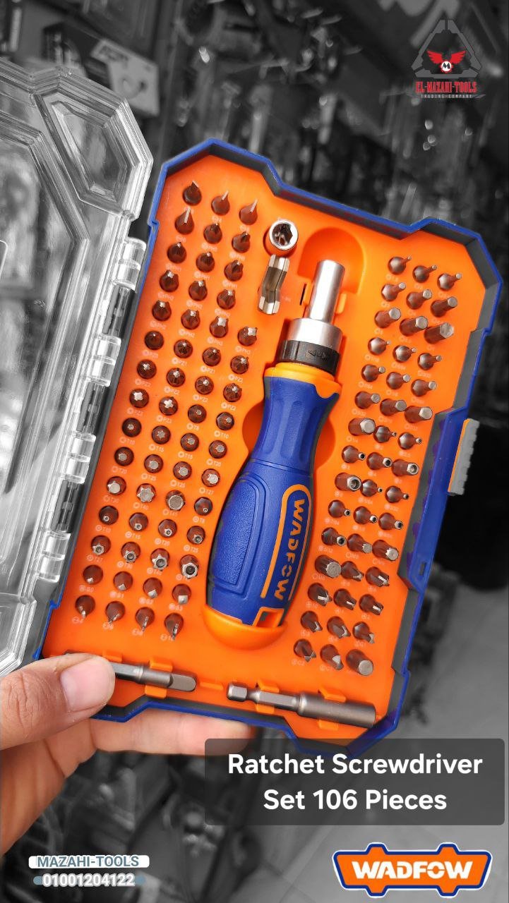 طقم مفك سيستم متكامل 106 ق من WADFOW - الصورة 2