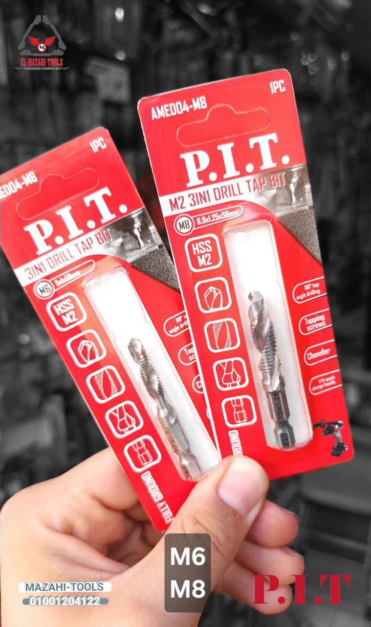 بنط حفر وقلاوظ كعب سداسي من PIT - الصورة 2