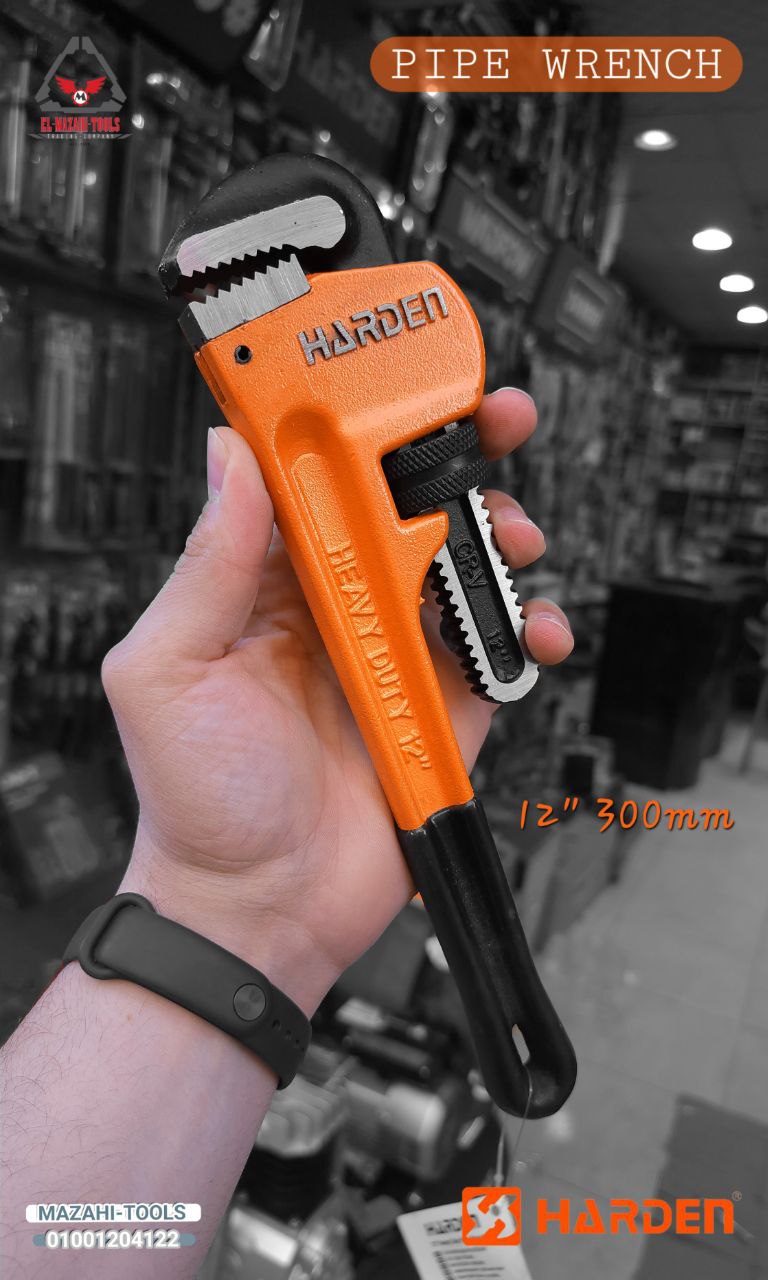 مفتاح انجليزي استلسون خدمة شاقة يد عازل من HARDEN - الصورة 2