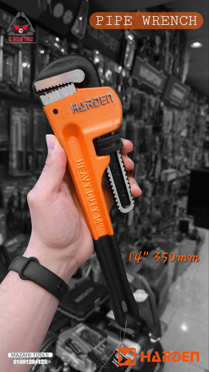 مفتاح انجليزي استلسون خدمة شاقة يد عازل من HARDEN - الصورة 3