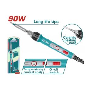 كاوية لحام قصدير 90 وات تحكم حرارة ومفتاح تشغيل من TOTAL