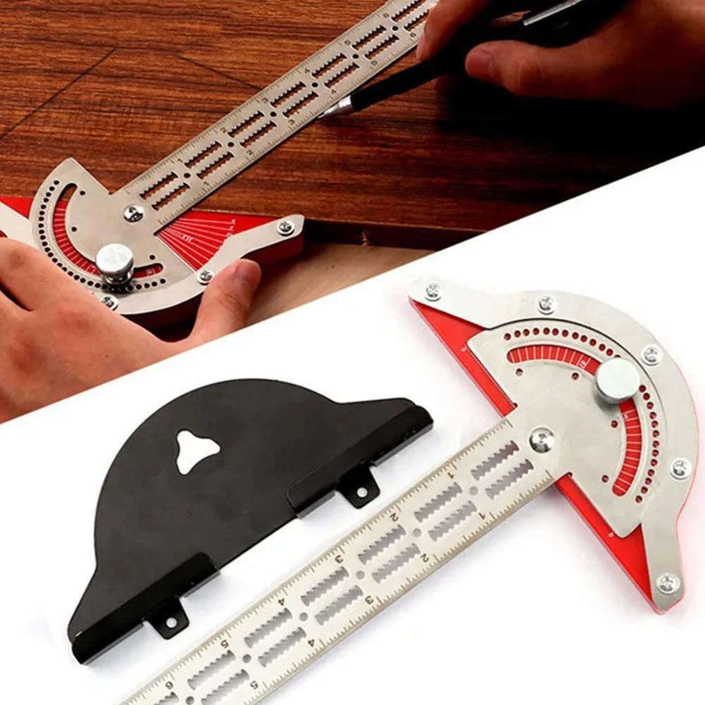 مسطرة علام 20" بمنقلة متعددة الزوايا معدن