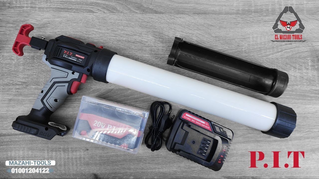 مسدس سيكا وسيلكون 2*1 بطارية 4 امبير 20 فولت من PIT - الصورة 2