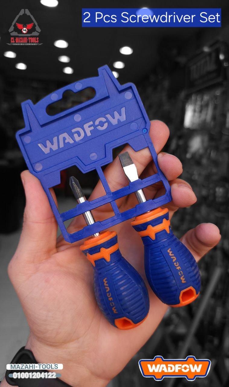 طقم مفك أورمة 2 ق قصير يد كاوتش من WADFOW - الصورة 2