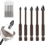 طقم بنط 5 ق حفر زجاج وسيراميك متعددة من SHILITOOLS