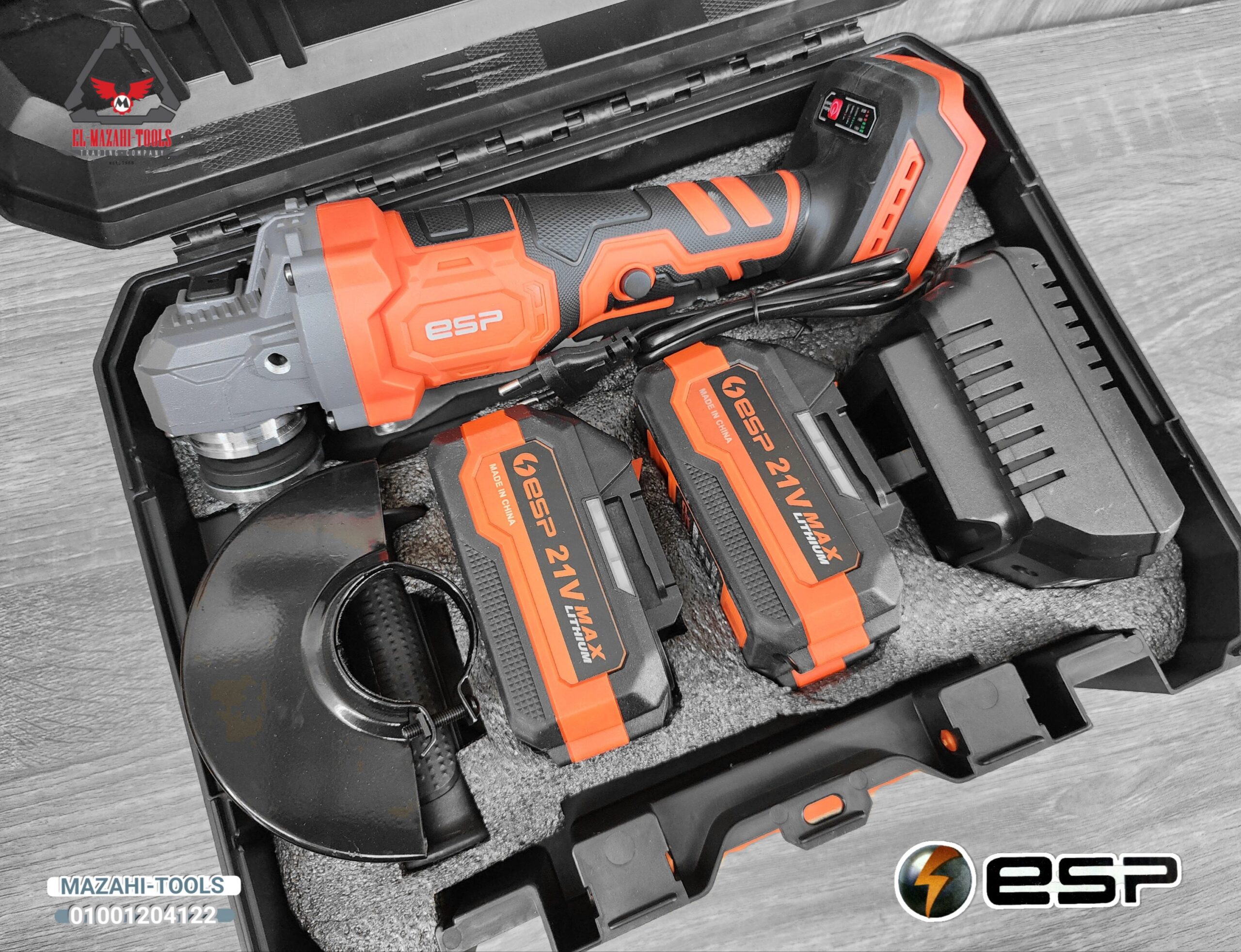 صاروخ بطارية 4.5″ 21 فولت براشليس 2 بطارية 3 أمبير من ESP