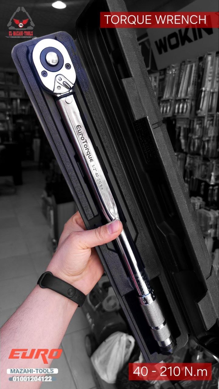 مفتاح يد عزم سيستم 1/2″ 40-210 نيوتن من EURO