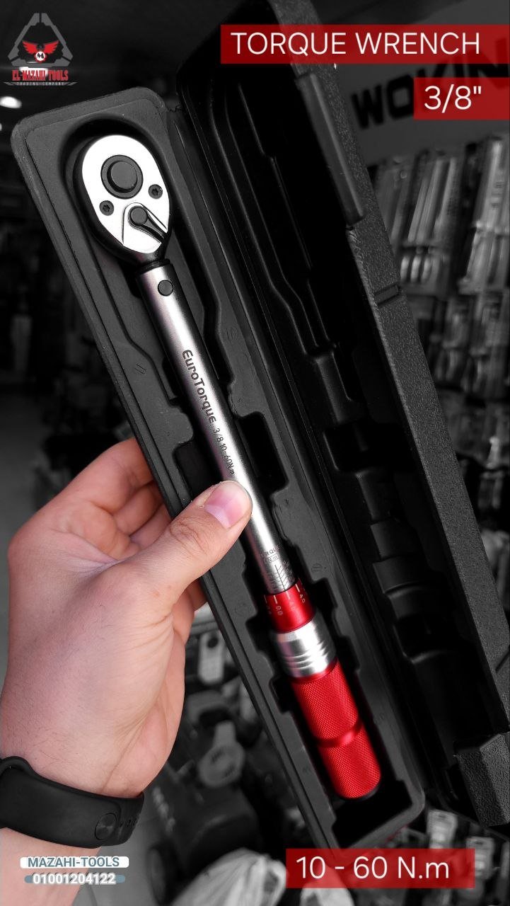 مفتاح يد عزم 3/8″ 10 -60 نيون من EURO TORQUE