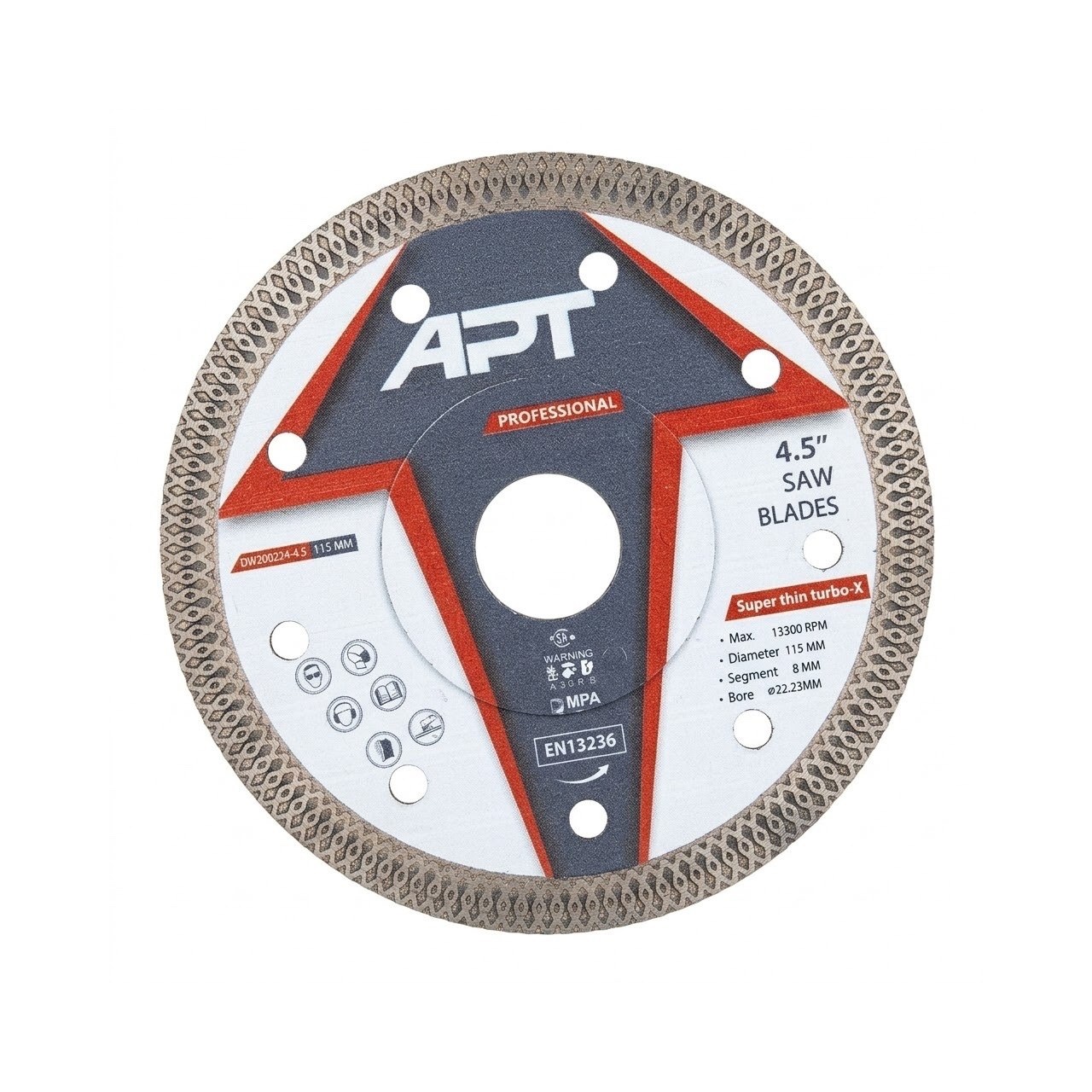 صنية الماظ بسكوتة 4.5″ 115 مم سيراميك وبروسلين من APT