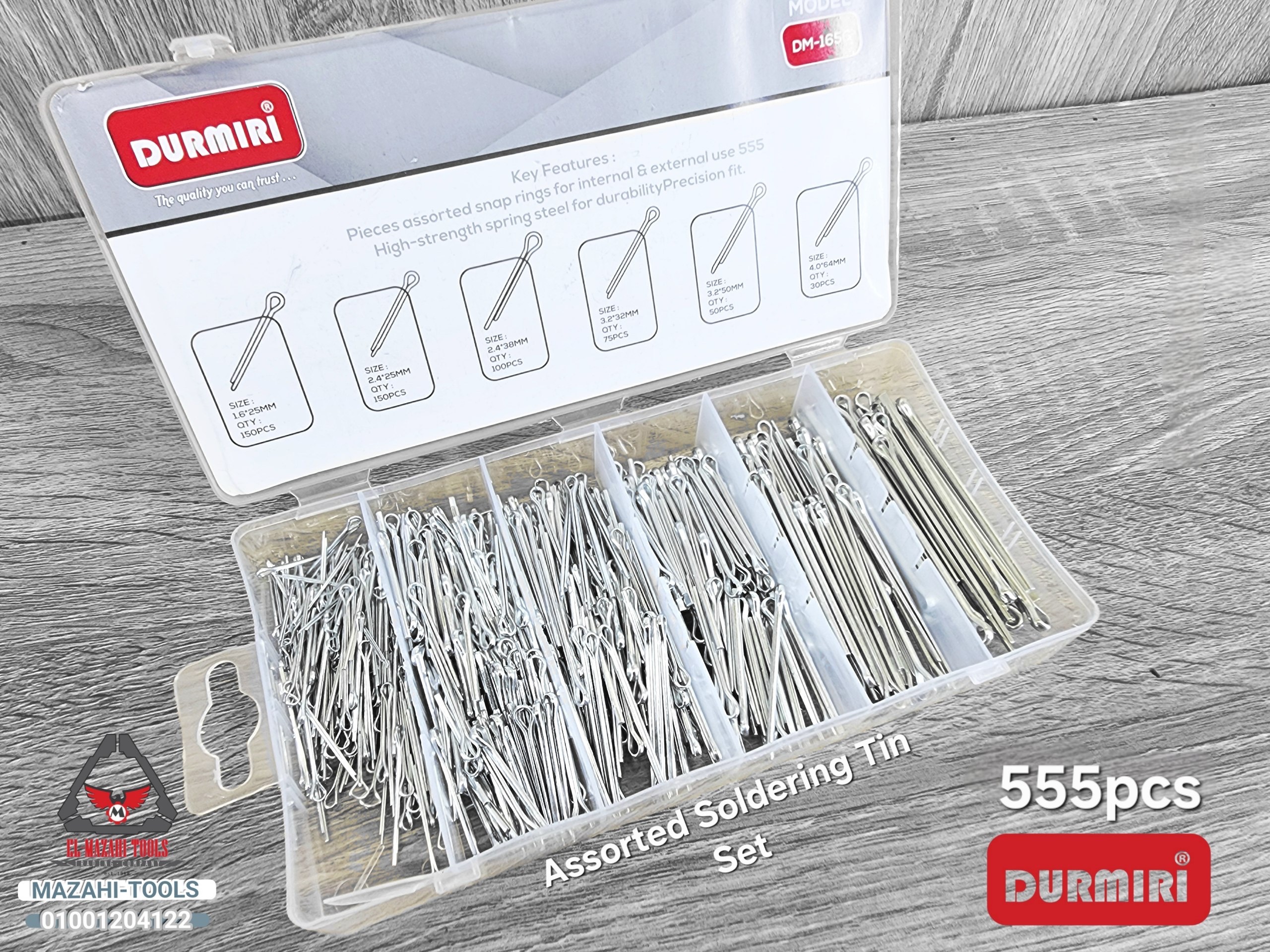 طقم تيل دبوس بنزات تأمين 555 ق من DURMIRI